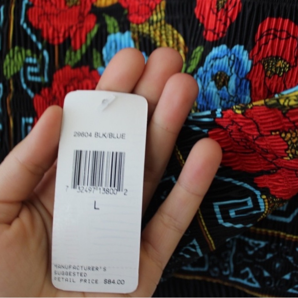 Pleat Pleat by Rafael | Vintage Style Retro Floral Jacket - Picture 6 of 7